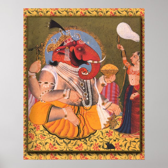 Ganesh Poster Suitable for Framing or Display (Front)