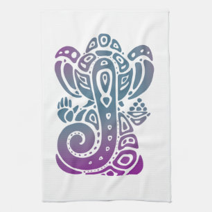 Ganesh PURPLE Tea Towel