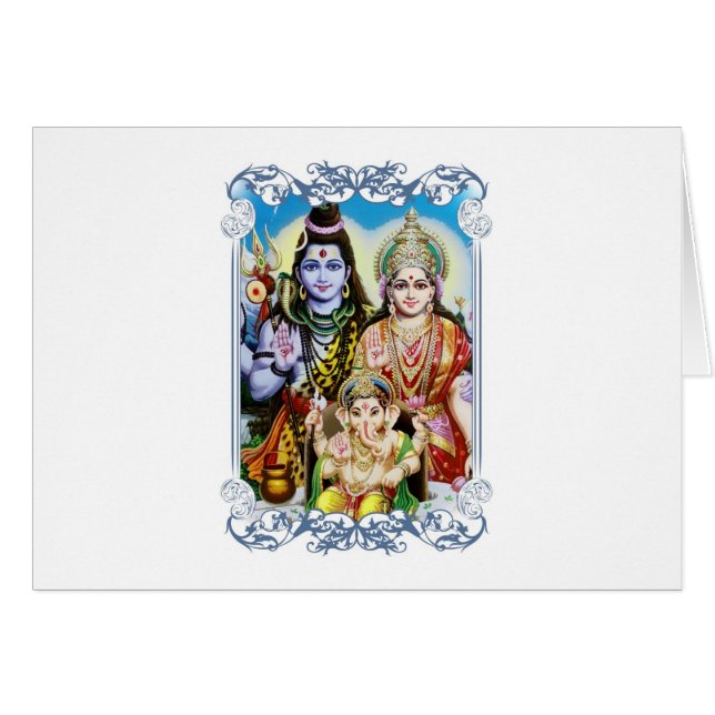Ganesh, Shiva and Parvati, Lord Ganesha, Durga (Front Horizontal)