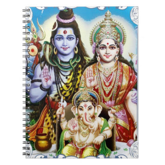 Ganesh, Shiva and Parvati, Lord Ganesha, Durga Notebook