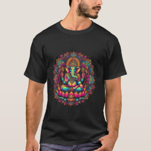 Ganesh Symbol Yoga Hindu Elephant God Ganesha Puja T-Shirt