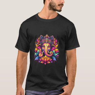 Ganesh Symbol Yoga Hindu Elephant God Ganesha Puja T-Shirt