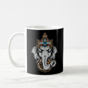 Ganesh Symbol Yoga Hindu Men Women Meditation Gift Coffee Mug
