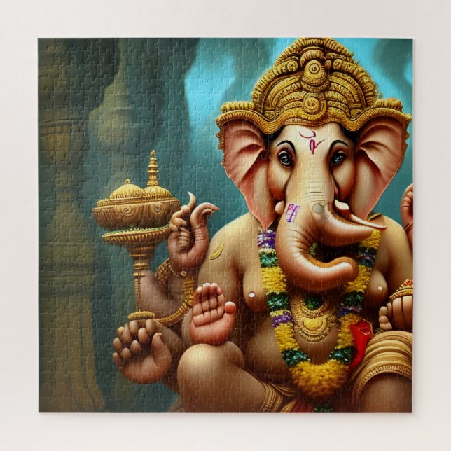 Ganesh Takes a Selfie Jigsaw Puzzle (Vertical)