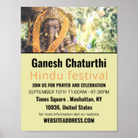 Ganesh the Hindu God, Hindu Event Advertising