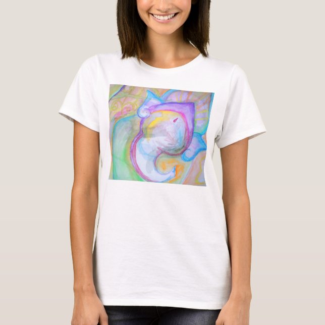Ganesh Yoga Women's T-shirt Flowly Yoga Shirt (Front)