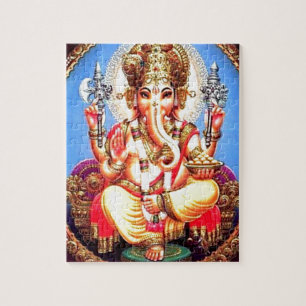 Ganesha (गणेश) Indian Elephant Jigsaw Puzzle