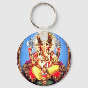 Ganesha (गणेश) Indian Elephant Key Ring