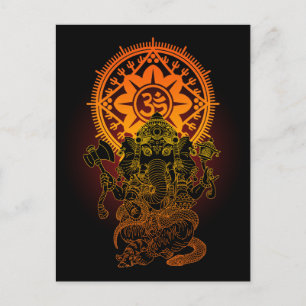 Ganesha 02 postcard