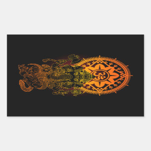 Ganesha 02 rectangular sticker