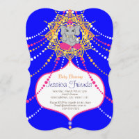 Ganesha Baby shower 5" x 7" invitation card