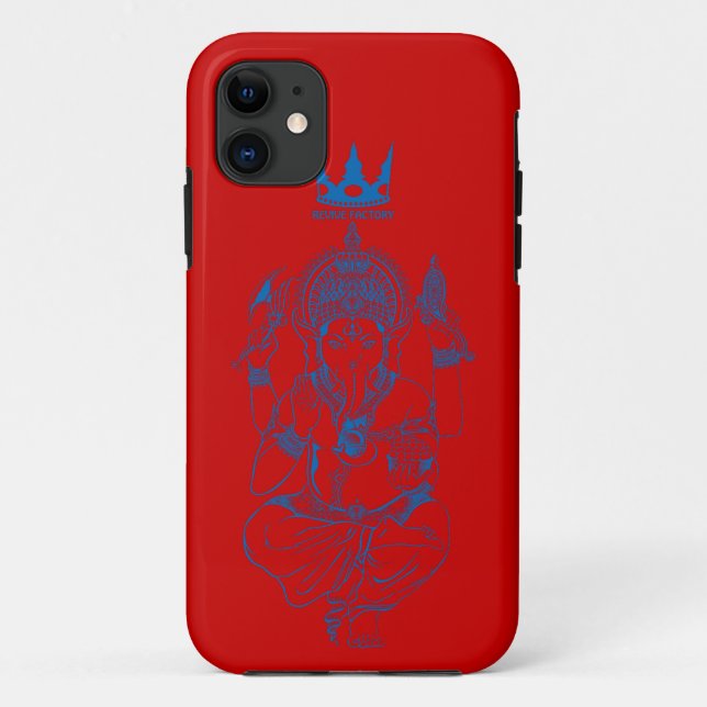 Ganesha (Blue) Case-Mate iPhone Case (Back)
