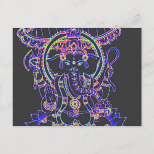 Ganesha Elephant goddess Postcard