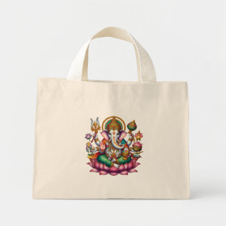 Ganesha God of Fortune Mini Tote Bag