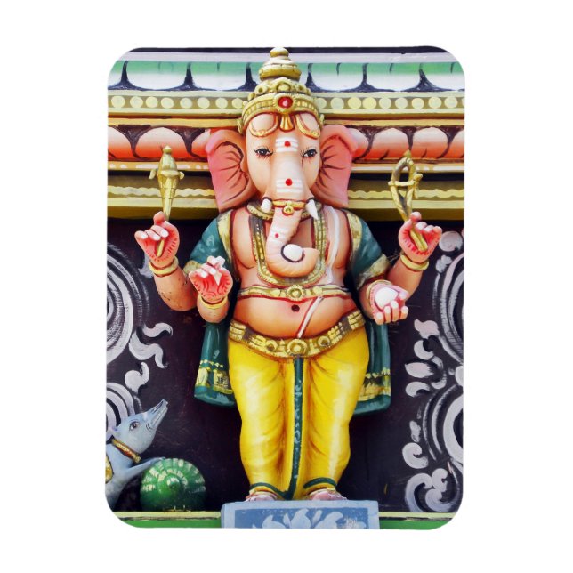 Ganesha God Statue Photo Magnet (Vertical)