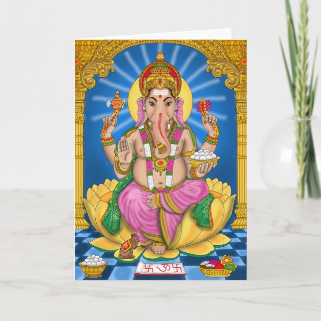 Ganesha Greeting Card (Front)
