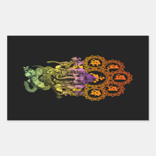 Ganesha Guitar 01 Rectangular Sticker