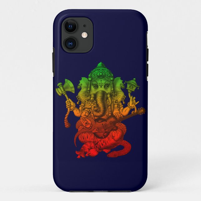 Ganesha Guitar Case-Mate iPhone Case (Back)