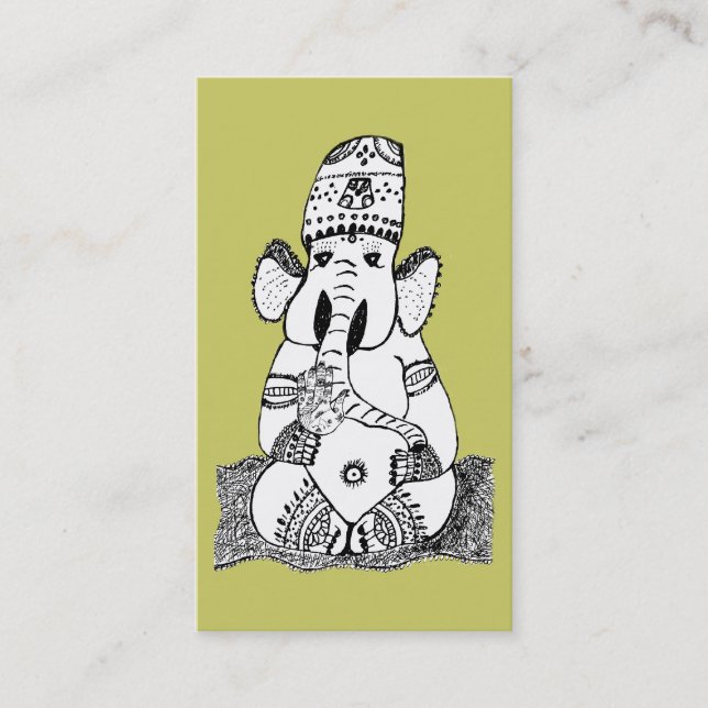 Ganesha Hindu Deity Business Card (Front)