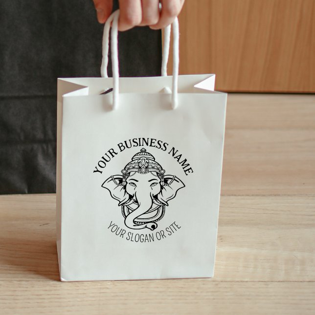 Ganesha, Indian God, Custom Business, Large  Rubber Stamp (Creator Uploaded)