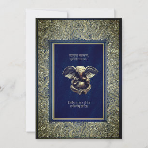 Ganesha Indian Traditional wedding Invitation card