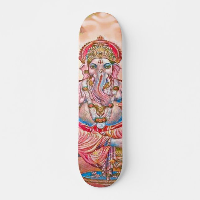Ganesha Indie Cult Element Custom Pro Park Board Skateboard (Front)