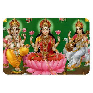 Ganesha, Lakshmi, & Saraswati Magnet