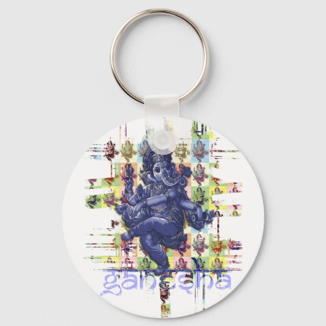 GANESHA | make your own background Key Ring (Front)