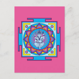 Ganesha Mandala Postcard