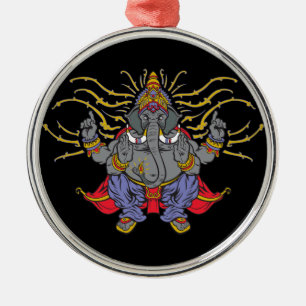 Ganesha Metal Tree Decoration
