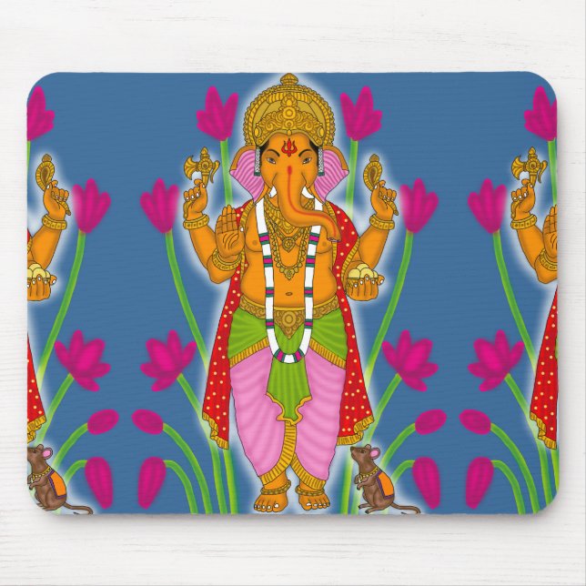 Ganesha Mouse Pad, Phone Case & Keyring Set Mouse Pad (Front)