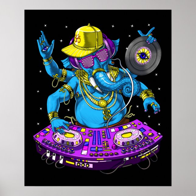 Ganesha Music DJ Poster (Front)