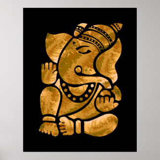 Ganesha Painting Poster