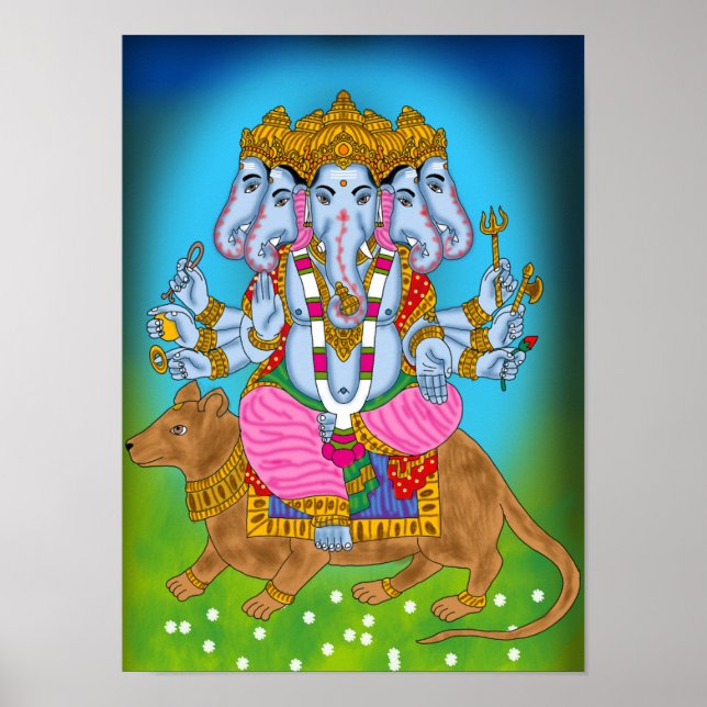 Ganesha Poster Wall Art (Front)