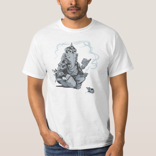 Ganesha reading T-Shirt (Front)