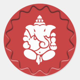 Ganesha Sign Red Wax Seal
