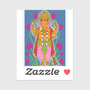 Ganesha Stickers & Keyring Combo