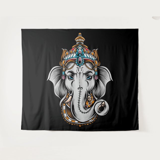 Ganesha Tapestry (Front (Horizontal))