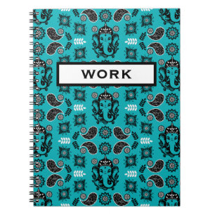 Ganesha Themed Hindu Art Print Notebook