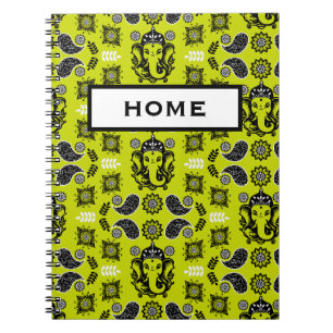 Ganesha Themed Hindu Art Print Notebook