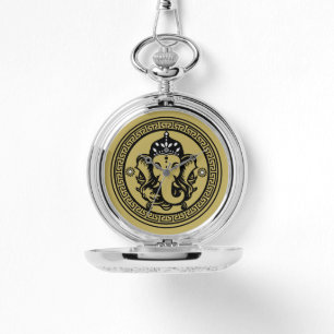 Ganesha Themed Hindu Art Print Watch