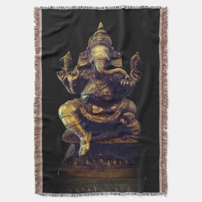 Ganesha Throw Blanket (Front Vertical)
