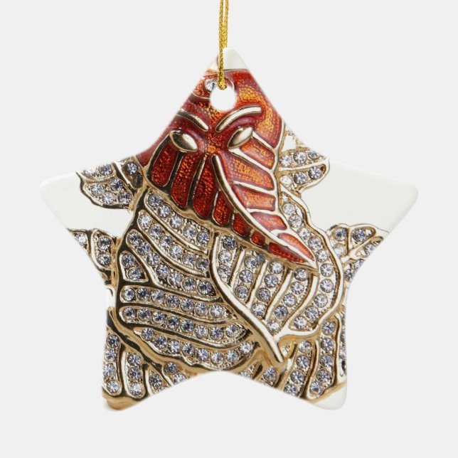 GANESHJI DIAMOND DESIGNS CERAMIC TREE DECORATION (Front)