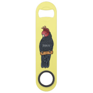 Gang gang cockatoo bird cartoon illustration
