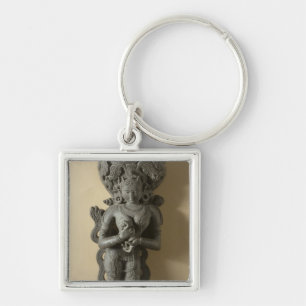 Ganga, goddess who personifies the sacred River Ga Key Ring