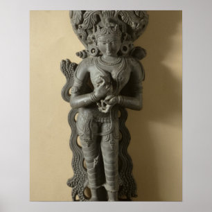 Ganga, goddess who personifies the sacred River Ga Poster
