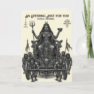 Ganga Gramma's Chariot Arrival Card