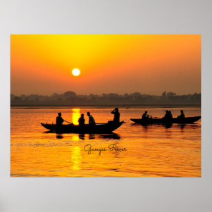 Ganges River, picturesque Poster