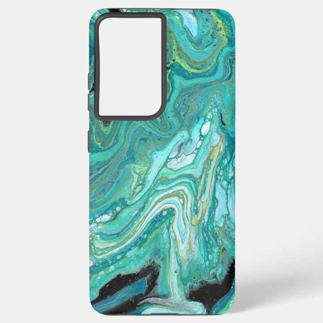 Gangs Back 1 Soothing Blue Green Phone Case (Back)