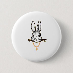 Gangsta Bunny Rabbit Bitcoin TShirt Crypto Coin Mi 6 Cm Round Badge